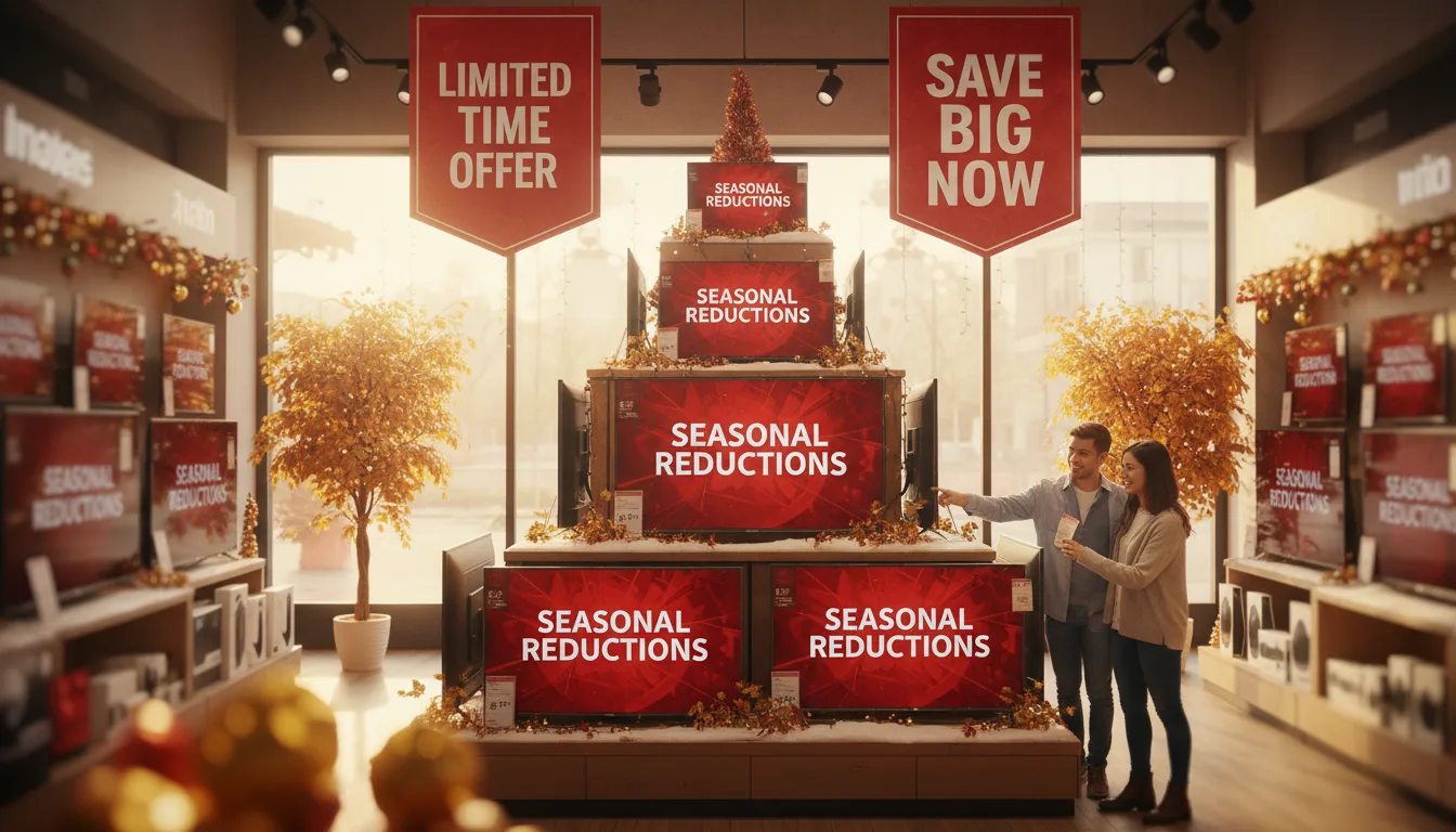 Calendar showing TV sale events throughout the year