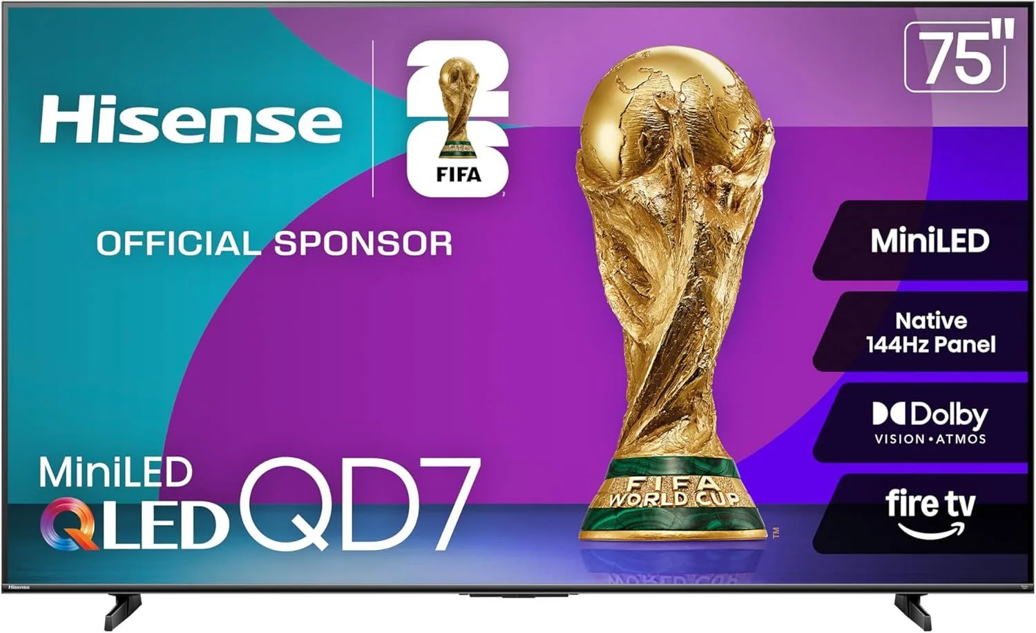 Hisense 75" QD7QF Mini-LED QLED Smart TV