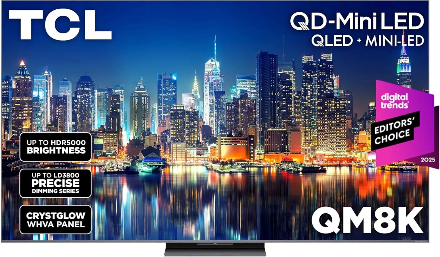 TCL 75" QM8K QD-Mini LED Premium 144Hz Smart TV